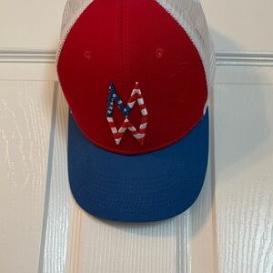Red and Blue Morgan Wallen Trucker Hat